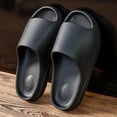thumbnail image 1 of Sandalias de verano para mujer, para interior y hogar, con suela gruesa, para baño, antideslizantes, para parejas, para uso exterior, con suela suave, para verano, 1 of 5