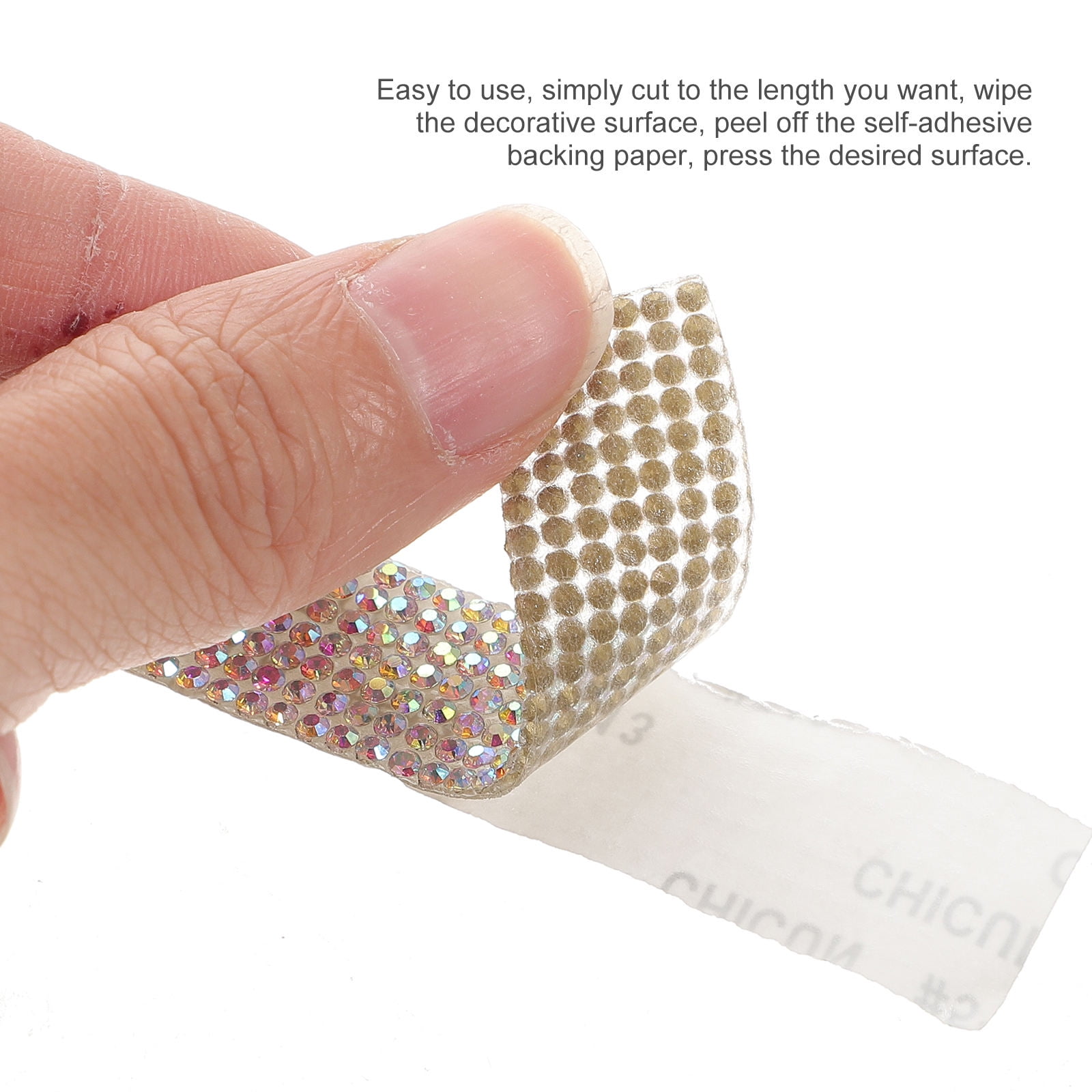 RENACLIPY Self-Adhesive Crystal Rhinestones for Crafts and Decor, Strong , Assorted Colors, Ideal for Embellishments