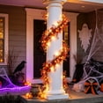 thumbnail image 5 of geerera Lighted Fall Leaf Garland with LED Lights, Artificial Hanging Vine Decor for Door Frame & Porch, Autumn Harvest Holiday Garland for Mantel & Window, 71", 5 of 9