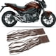 thumbnail image 5 of Cubierta de flecos de palanca de freno de embrague de cuero artificial para empuñadura de manillar de motocicleta (marrón), 5 of 11