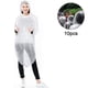 thumbnail image 2 of Ponchos de lluvia desechables de emergencia, abrigos impermeables con capucha, portátiles, para hombres y mujeres, 2 of 8