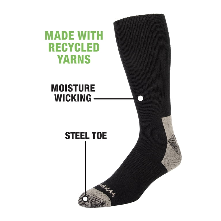 Wrangler Men's Relaxed Fit Crew Socks 6-Pack, Full Cushion photo 4