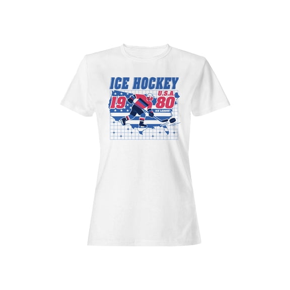 USA 1980 Ice Hockey League Graphic Women's T-shirt