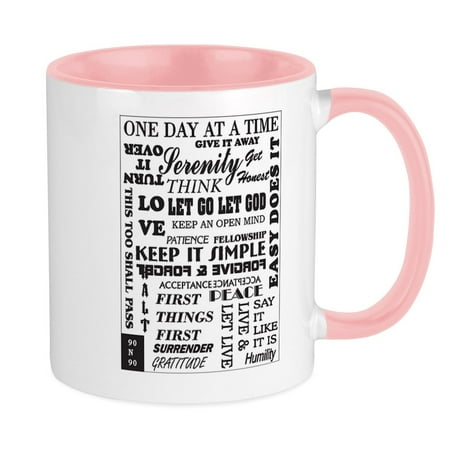 

CafePress - 12 STEP SLOGANS Mug - Ceramic Coffee Tea Novelty Mug Cup 11 oz