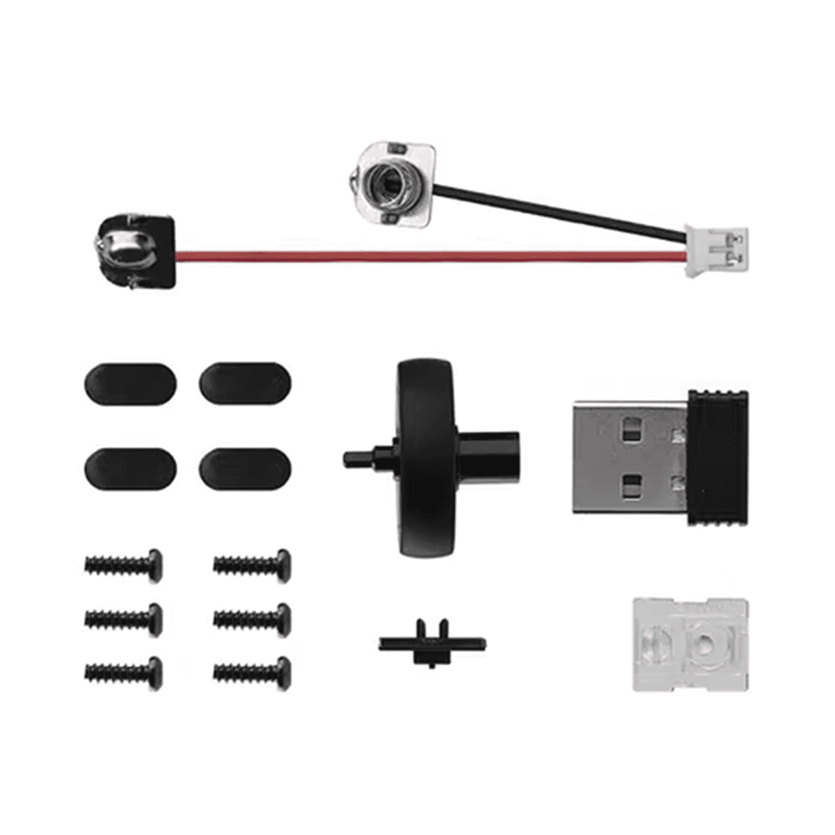 3X for Bamboo Lab DIY 3D Printing Wireless Mouse Kit Model 002 Computer Mouse Components with Printer Parts and Hardware,3 x Wireless Mouse Component Kit