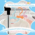 thumbnail image 6 of Allhall 100 Pcs Baby Hangers for Closet, Plastic Kids Hangers for Nursery, Ultra Slim and Space Saving, Non-Slip Laundry Infant Hanger for Newborn Toddler Clothes, 6 of 7