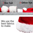 thumbnail image 2 of Gorro de Navidad JAMW de felpa rojo terciopelo cómodo, 2 of 5