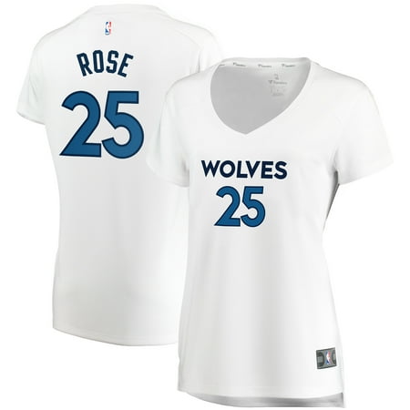 Derick Coleman Jersey Derrick Rose Minnesota Timberwolves Fanatics Branded Women's Fast Break Replica Jersey White - Association Edition ()