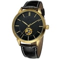 thumbnail image 1 of Reloj de pulsera automático Nikou FORSINING correa de Cuero PU negro dorado, 1 of 2