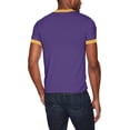 thumbnail image 2 of Ringer T-Shirt Xl Purple/Gold, 2 of 3