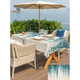 thumbnail image 5 of Outdoor Tablecloth with Umbrella Hole for Patio/Picnic/Party, Blue Eucalyptus Leaves Waterproof Table Cloth Rectangle Table Cover Washable, Weeping Summer Botanical Watercolor Rustic (54"x 80"), 5 of 8