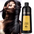 thumbnail image 4 of Champú para el cabello negro de plantas naturales de 400ml, tinte para el cabello, champú para colorear negro, champú para el cuidado del cabelloNegro 400ml, 4 of 5