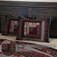 thumbnail image 3 of VHC Brands Rustic & Lodge Cumberland Bedding Accessory, Standard Sham 21x27, Chili Pepper Red, 3 of 6