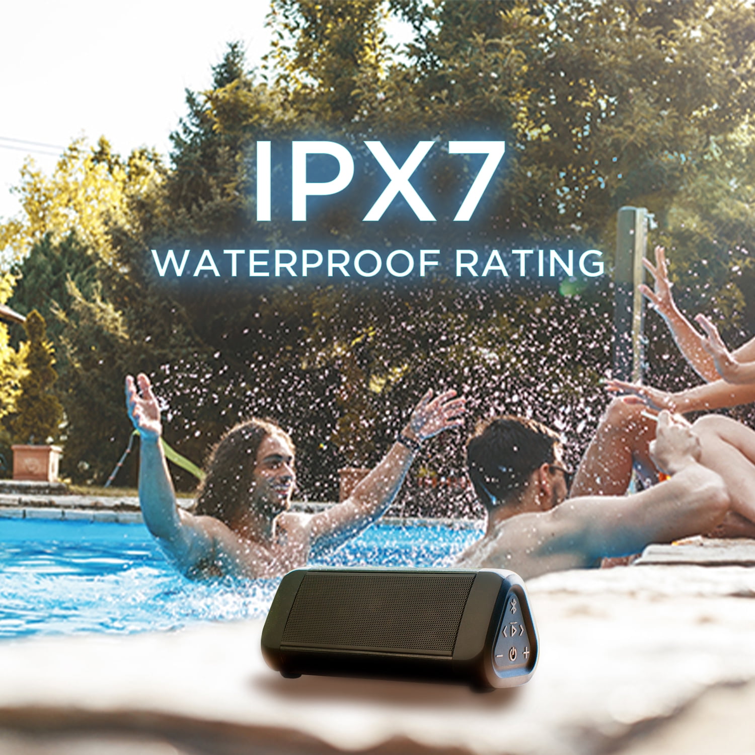 Oontz Angle 3 ULTRA Bluetooth Speaker - Waterproof Speaker, Black