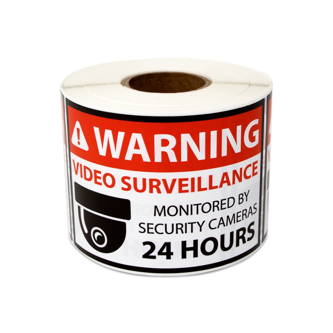 3" x 2" Video Surveillance Warning Stickers Labels for Schools, Offices