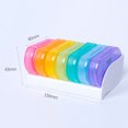 thumbnail image 2 of AM PM 7 Day Portable Weekly Organizer Pill Case Colorful Twice A Day Holder, 2 of 9