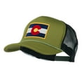 thumbnail image 2 of Colorado Flag Embroidered Foam Mesh Cap - Cactus Black OSFM, 2 of 5