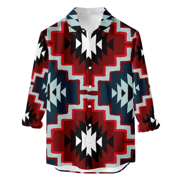 Tops de Otoño Para Hombre Botones Casuales Playa Camisa de Manga Corta Con Estampado Sin Posicionamiento Blusa Odeerbi ODB179823