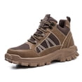 thumbnail image 2 of XIMIN Men Hiking Shoes Slip Resistant Safety Shoes Indestructible Construction Waterproof Trail Fashion Sneakers Breathable Lightweight Non-Slip Outdoor Walking Sports Shoes, 2 of 8