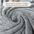 thumbnail image 4 of Manta polar TOONOW, supersuave y acogedora, 130 x 150 cm, color gris claro, 4 of 8