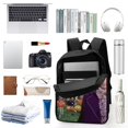 thumbnail image 3 of Willy Wonka-theme Backpack, Campus style schoolbag Bookbag with Adjustable Shoulder Straps And Large Zip Compartment, Unisex Travel Bags., 3 of 6