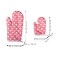 thumbnail image 2 of Gloves for Kids Oven Mitts 2 Pcs Kitchen Microwave Parent-child Baking Thicken Anti-scald Cotton, 2 of 6