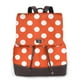thumbnail image 1 of Fotbe Orange And White Polka Dot1 Mochila Bolso con Estampado para Mujer, Mochila Antirrobo de Nylon Impermeable, Bolsa Ligera de Hombro, 1 of 4