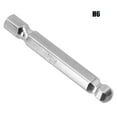 thumbnail image 1 of 1pc Ball End Hex Screwdriver Bit Metric Hex Bit 50mm Long Magnetic Driver Bit H6, 1 of 9