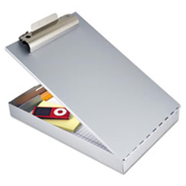 Saunders 11017 Redi-Rite Aluminum Storage Clipboard 1 Capacity Holds 8-1//2w x 12h Silver