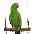 thumbnail image 1 of Bird Parrot Toy Creative Cute Parrot Swing Bird Swing Accessory with Wooden Bead, 1 of 4