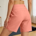 thumbnail image 6 of GigrtiJin Women's Athletic Shorts Quick Dry Elastic High Waisted Shorts Running Gym Yoga Lightweight Shorts with Pockets, 6 of 8