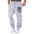 thumbnail image 5 of XINPING Mens Casual Pants 44x30 Lightweight Neutral Tone Casual Pants Stretch Athletic Jogger with Pockets Golf Running Gym, 5 of 6