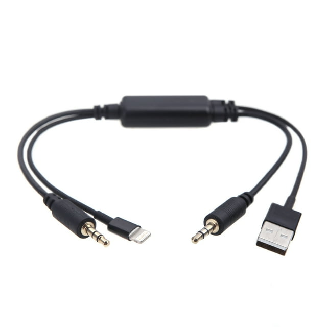 Car Auto USB 3.5MM AUX Adapter Interface Cable for MINI Cooper & for iPod 5 5S 5C