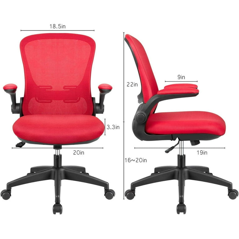 Alman Ergonomic Task Chair 24 Flip up armrests can save the