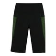thumbnail image 5 of Inleife Womens High Waist Yoga Shorts Color Block Biker Shorts With Side Pockets Tummy Control Workout Leggings, 5 of 6