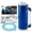 Blue, variant on Silver High Capacity Aluminum Engine Oil Catch Tank Reservoir Breather Can #1