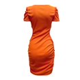thumbnail image 2 of Vedolay Dresses for Women's Short Sleeve Square Neck Maxi Long Dress,Orange M, 2 of 4