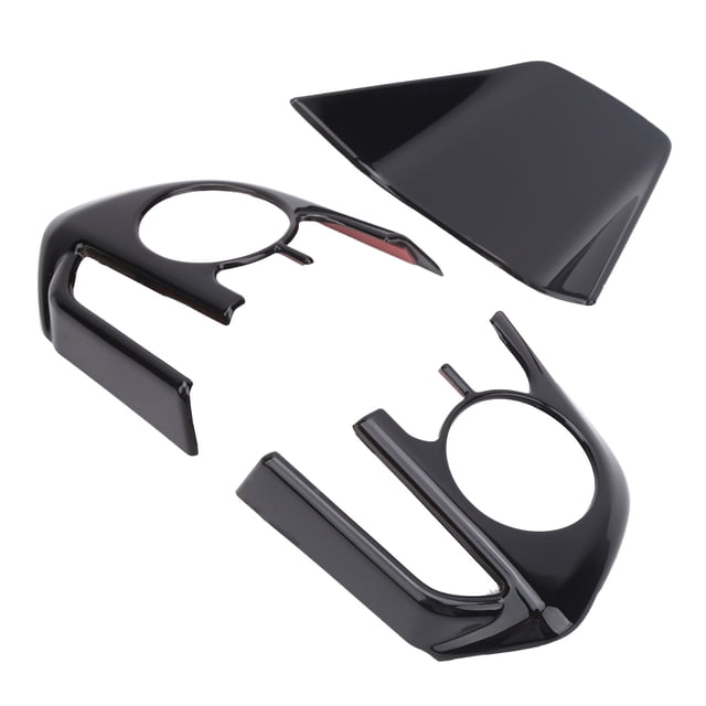 Cubierta Del Marco Del Volante, Cubierta Del Botón Del Volante, Cubierta Del Botón Del Volante, Cubierta Del Marco Del Volante Para Harrier Venza, 3 Uds, Control De La Cubierta ANGGREK Negro