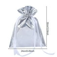 thumbnail image 5 of Shoreew 10 Pcs Christmas Drawstring Gift Bags Holiday Foil Gift Bags Reusable Xmas Gift Wrapping Bags for Gifts Presents Xmas Party Favors, 5 of 7
