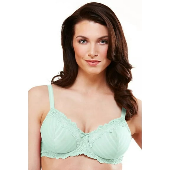Women's Lunaire 15211 Whimsy Barbados Lace Demi Bra (Celadon 38C)