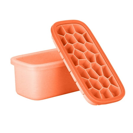 

asdoklhq Kitchen Supplies Under $10 Silicone Mold Easy Demoulding Portable Ice Storage Container Spoon with Lid