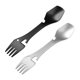 thumbnail image 1 of Vajilla Tenedor Cuchara Abrebotellas Utensilio De Acero Inoxidable Cubiertos Portátiles Para Acampar Al Aire Libre Picnic 2 Piezas 5 En 1 Eigraketly OD013800-00, 1 of 6