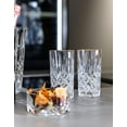 thumbnail image 4 of Nachtmann Noblesse Gold Collection Crystal Long Drink Glasses, Set of 2, Gold Rimmed, Crystal Cut Design Glass, For Cocktails or Any Beverages, 6 Inch, 12.7 Ounces, 4 of 7