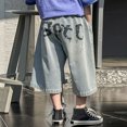 thumbnail image 4 of Vividxx Boys Summer Shorts Casual Denim Cargo Pants Comfortable Breathable Kids Slacks Lightweight Active Wear For Toddler Solid Color Relaxed Fit Bottoms, 4 of 5
