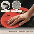 thumbnail image 6 of ODIKA 8'x10' Washable Area Rug Record Vinyl Retro Music Concentric Groove Ring Shaped Round for King Size Bedroom Under Bed, Master Suite, Non-Shedding, Easy Care, 6 of 7