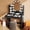Black - Arched Mirror with Power Outlet, variant on NEORIVER 32" Lighted Mirror Vanity Desk with Power Outlet, Small Makeup Table with 2 Drawers & 6 Shelves, Black Vanity for Bedroom, Small Spaces, Easy Assembly