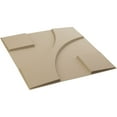 thumbnail image 6 of 19 5/8"W x 19 5/8"H Nestor EnduraWall Decorative 3D Wall Panel, UltraCover Satin Smokey Beige (Covers 2.67 Sq. Ft.), 6 of 6
