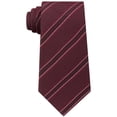 thumbnail image 1 of Kenneth Cole Cravate Classique à Rayures pour Homme à Nouer Soi-Même, Rouge, Taille Unique, 1 of 1