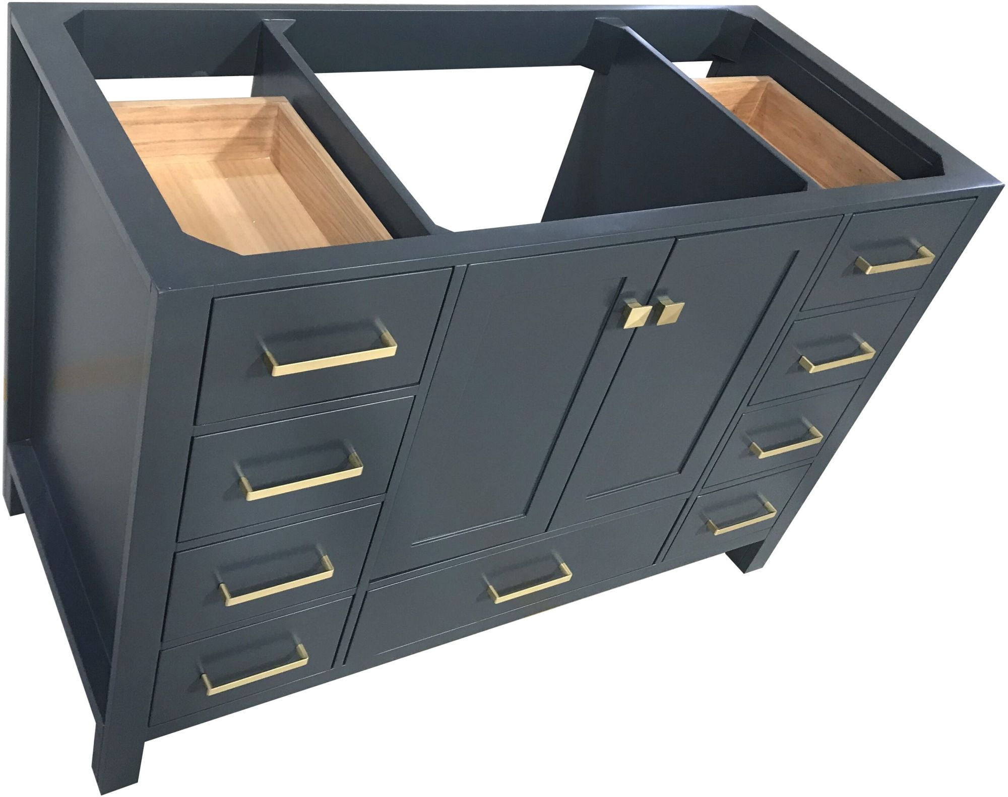 ARIEL Cambridge 48 in. W x 21.5 in. D Bath Vanity Cabinet Only in Midnight Blue