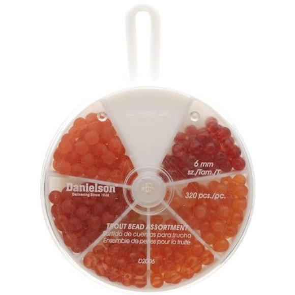 (6mm) - Matériel de Pêche aux Perles d'Œufs Assorti Danielson